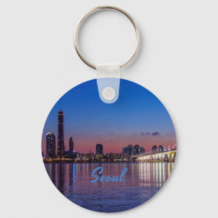 Porte-clés Seoul, capitale de la Corée du Sud Skyline