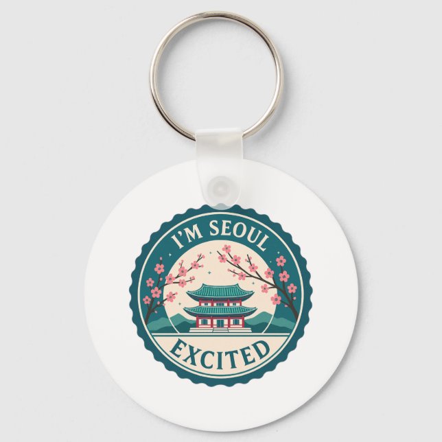 Porte-clés Séoul, la Corée excitée (Recto)