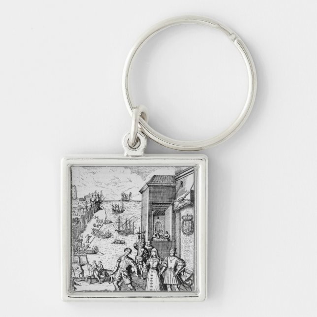 Porte-clés Séparation de Columbus avec Ferdinand et (Devant)