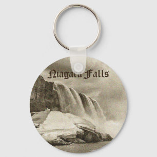 Porte-clés Sépia antique de chutes du Niagara