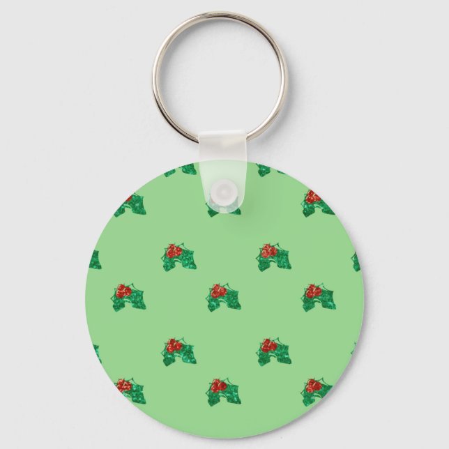 Porte-clés Séquence noël Holly (Recto)