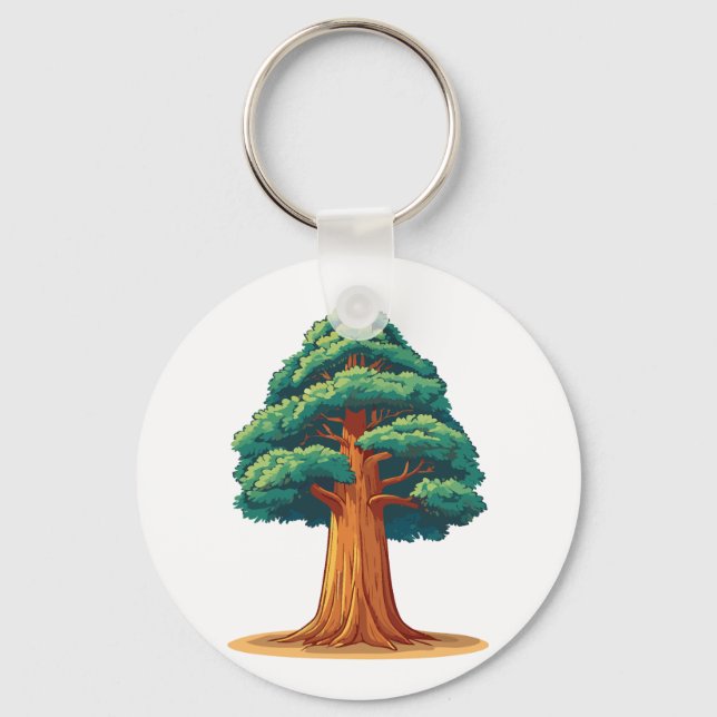 Porte-clés Sequoiadendron giganteum tree (Recto)