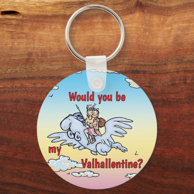 Porte-clés Seriez-vous mon Valhallentine ? (Recto)