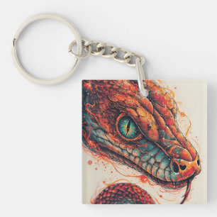 Porte-clés Serpent ardent à l'énergie dynamique