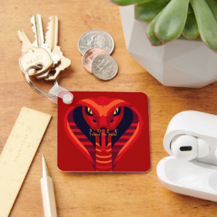 Porte-clés Serpent chinois moderne 2025 BSqK01