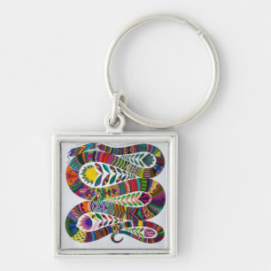 Porte-clés serpent coloré