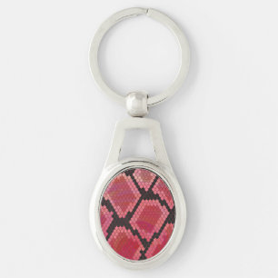 Porte-clés Serpent noir et rouge