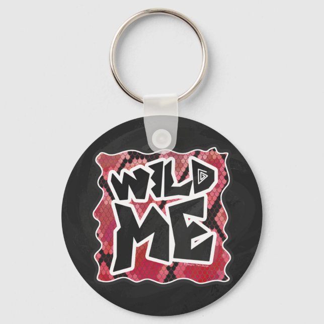 Porte-clés Serpent Wild Me Black et Red Print (Recto)