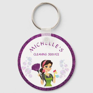 Porte-clés Service De Nettoyage Maison Maid De Parties scinti