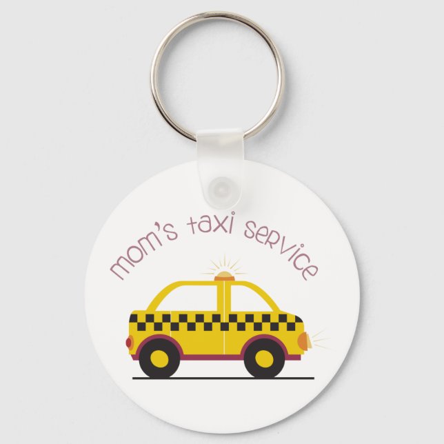 Porte-clés Service de taxi de maman (Recto)