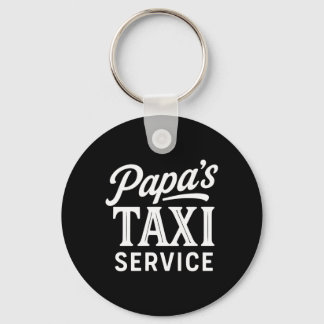 Porte-clés Service de taxi Mens Papas - Drôle de métier de ch
