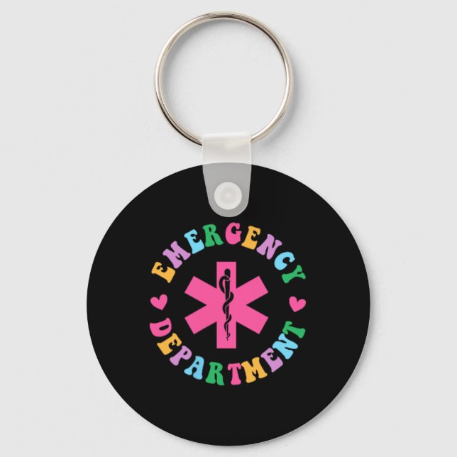Porte-clés Service D'Urgence Infirmière D'Urgence Infirmière  (Recto)
