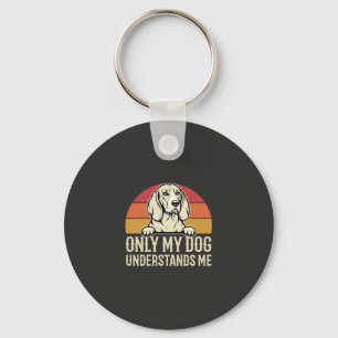 Porte-clés Seul mon chien me comprend Chien vintage