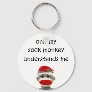 Porte-clés Seul Mon Singe Sock Me Comprend