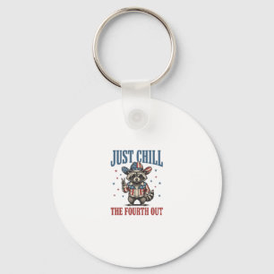 Porte-clés Seulement Chill Le Quatrième Sur T-Shirt De Raton