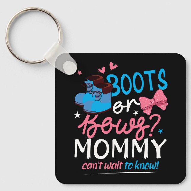 Porte-clés Sexe Révéler Boots Bows Maman Cant Attendre À Conn (Recto)