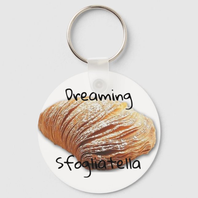 Porte-clés Sfogliatella de rêve - Clavier rond (Recto)
