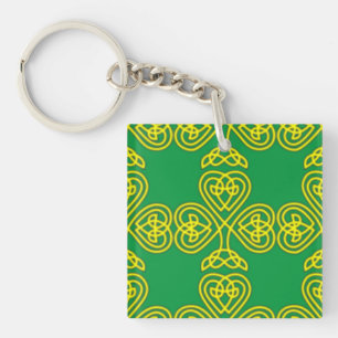 Porte-clés Shamrock d'or
