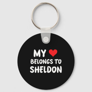 Porte-clés Sheldon - Mon cœur appartient à Sheldon - Amour