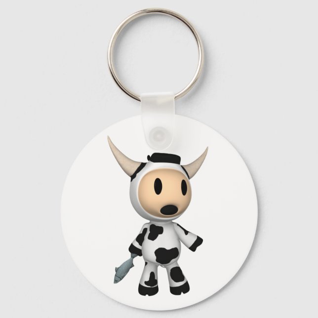Porte-clés Sherman, la vache de l'Alaska Porte - clé surpris (Recto)