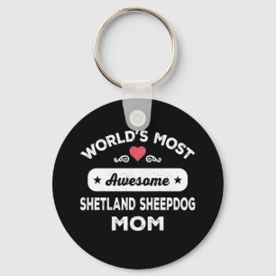 Porte-clés Shetland Sheepdog Mom
