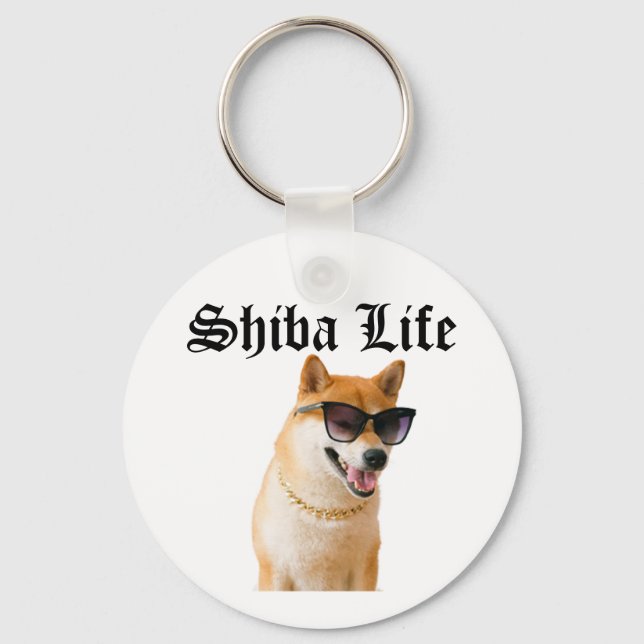 Porte-clés Shiba Life (Recto)