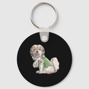 Porte-clés Shih Tzu I Love Maman Tattoo Chien Chemise Fantast