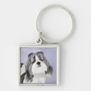 Porte-clés Shih Tzu Painting - Cute Original Dog Art