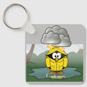 Porte-clés Shivering Rainy Day Penguin Thunder_Cove