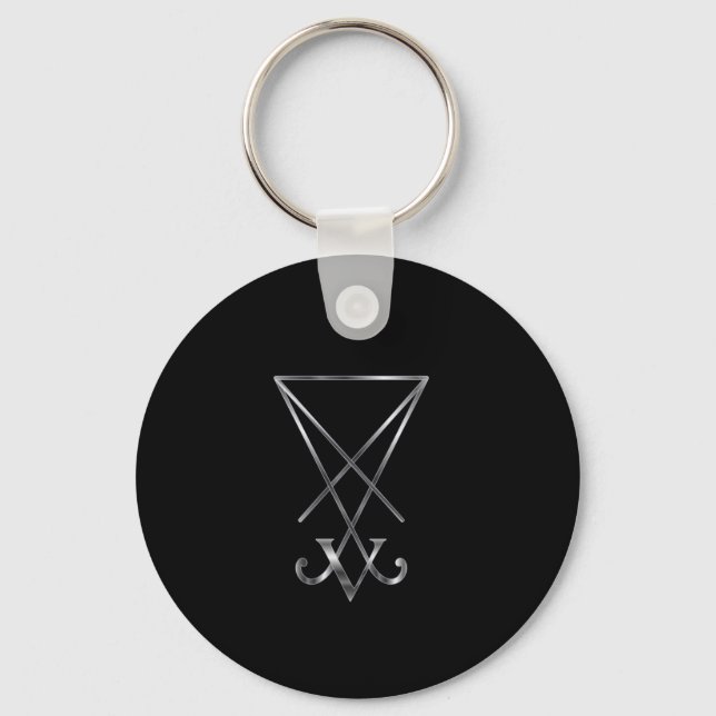 Porte-clés Sigil de Lucifer - Un symbole du satanisme (Recto)