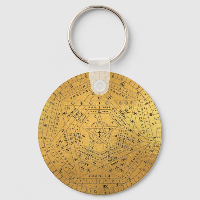 Porte-clés Sigillum Dei Sceau de Dieu Angelic John Dee Diagra (Recto)