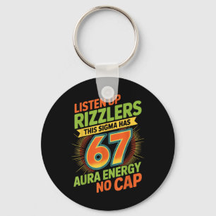 Porte-clés Sigma a 67 Aura Numéro 67 Aura Fermage Crème Glacé