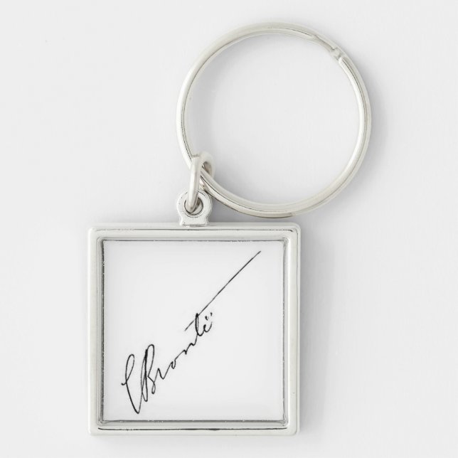 Porte-clés signature de Charlotte Brontë (Devant)