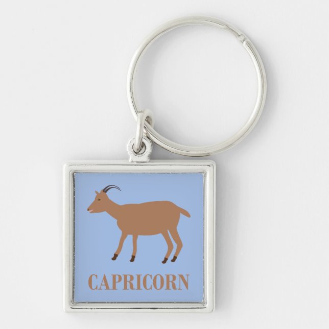 Porte-clés Signe du Capricorne Chèvre (Devant)