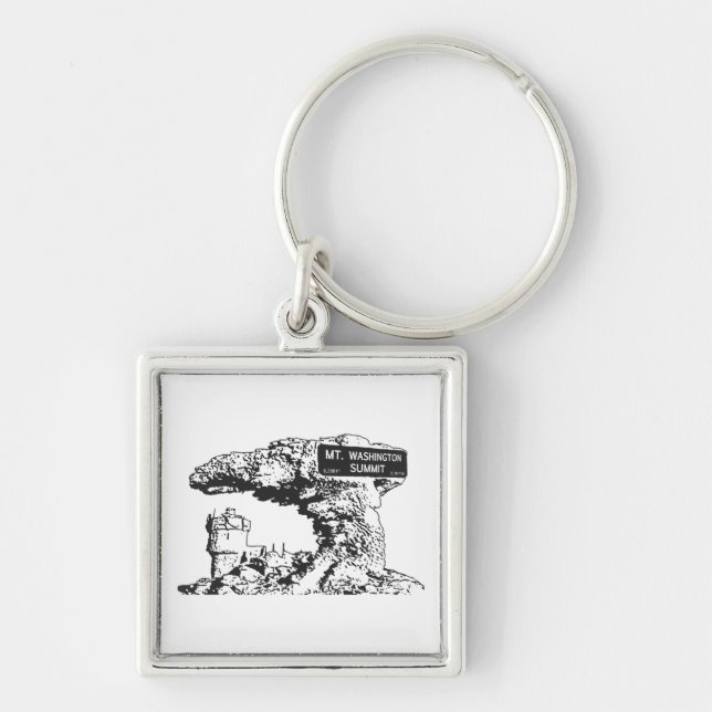 Porte-clés SIGNE DU Sommet DU Mont Washington (Devant)