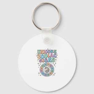 Porte-clés Signe du zodiaque licorne Kawaii Vector Design_1