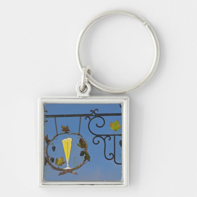 Porte-clés Signe en fer forgé illustrant le thème (Devant)