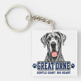 Porte-clés 🐾 Signe pour les amoureux du Grand Danois 🐾