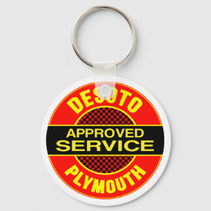 Porte-clés Signe vintage de service de DeSoto