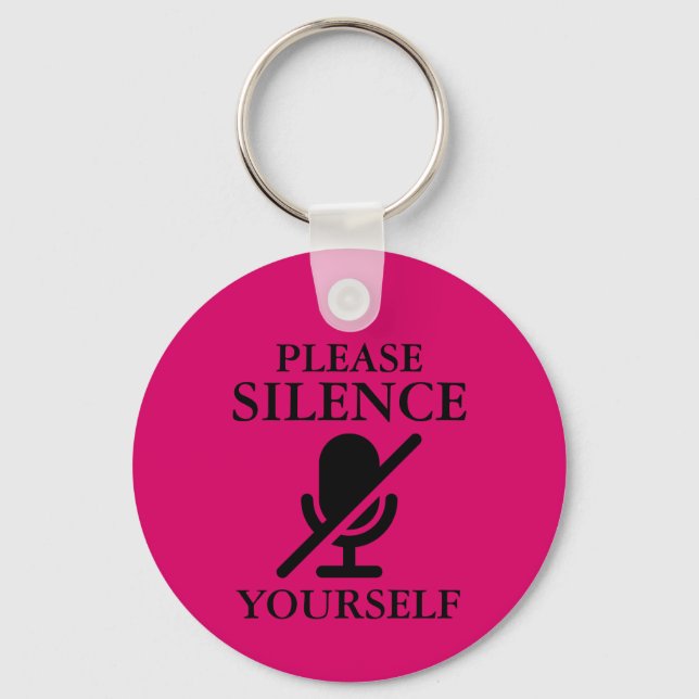 Porte-clés S'Il Vous Plaît, Silence, Porte - clé (Recto)