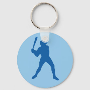 Porte-clés silhouette de base-ball