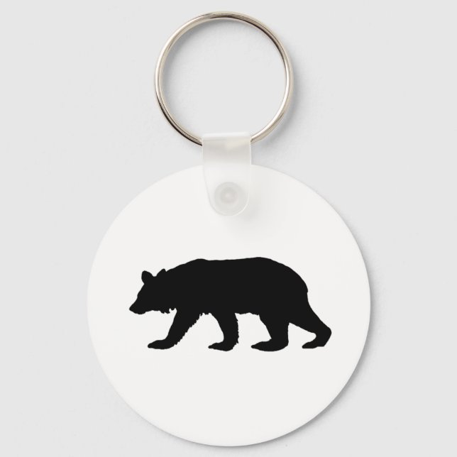 Porte-clés Silhouette de Black Bear (Recto)