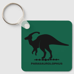Porte-clés silhouette de dinosaure Parasaurolophus