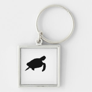 Porte-clés Silhouette de la tortue de mer