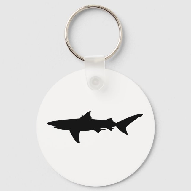 Porte-clés Silhouette de requin (Recto)