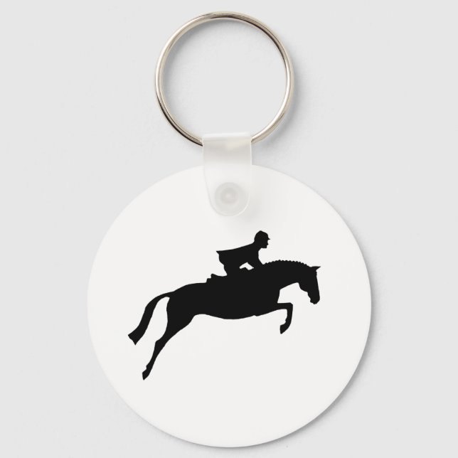 Porte-clés Silhouette du cavalier (Recto)