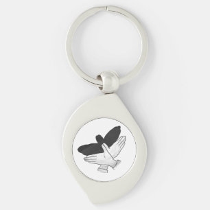 Porte-clés Silhouette Eagle de main