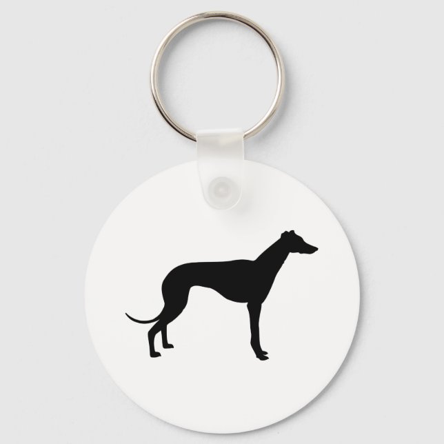 Porte-clés Silhouette Greyhound (Recto)