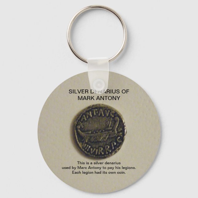 Porte-clés Silver Denarius de Marc Antony Porte - clé photo (Recto)