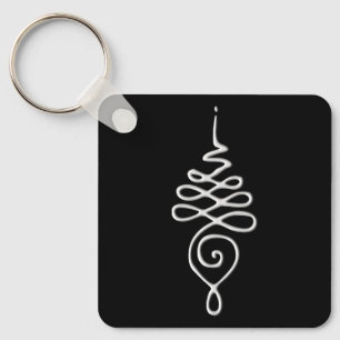 Porte-clés Silver Unalome